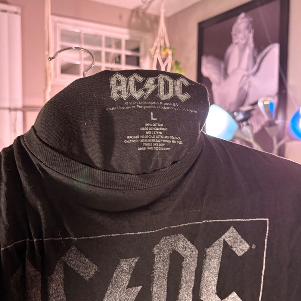 AC/DC Highway to Hell Black Graphic Band Tee Shirt Licensed Size L - Picture 3 of 8